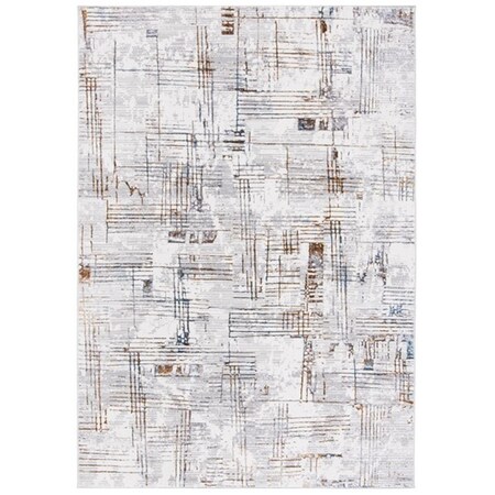 Safavieh 2 ft. 2 in. x 9 ft. Sonoma Contemporary Rectangle Power Loomed Rug - Gray & Ivory SON379F-29